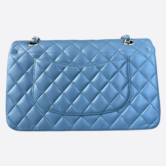 Chanel Blue Lambskin Quilted Medium Flap Bag - Picture 3 of 7